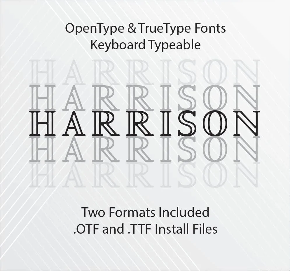 Harrison TrueType Font