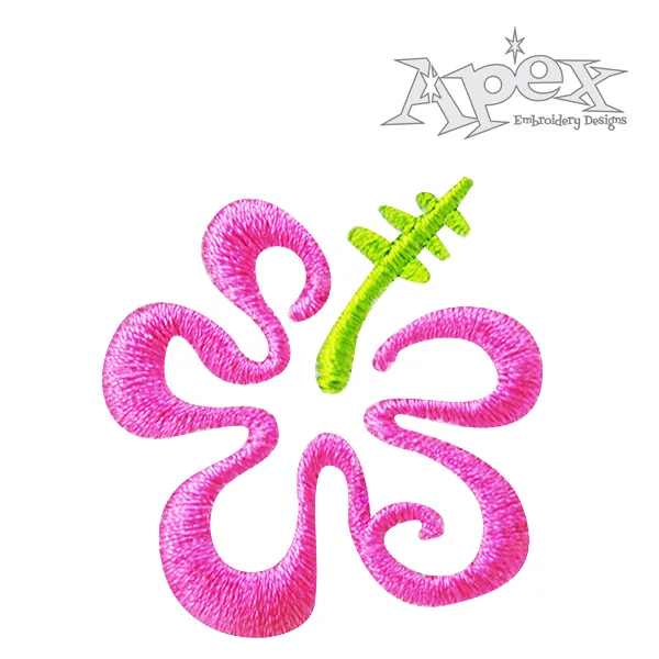 Hawaiian Flowers Embroidery Designs