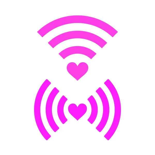 Heart Wifi SVG Cuttable Design