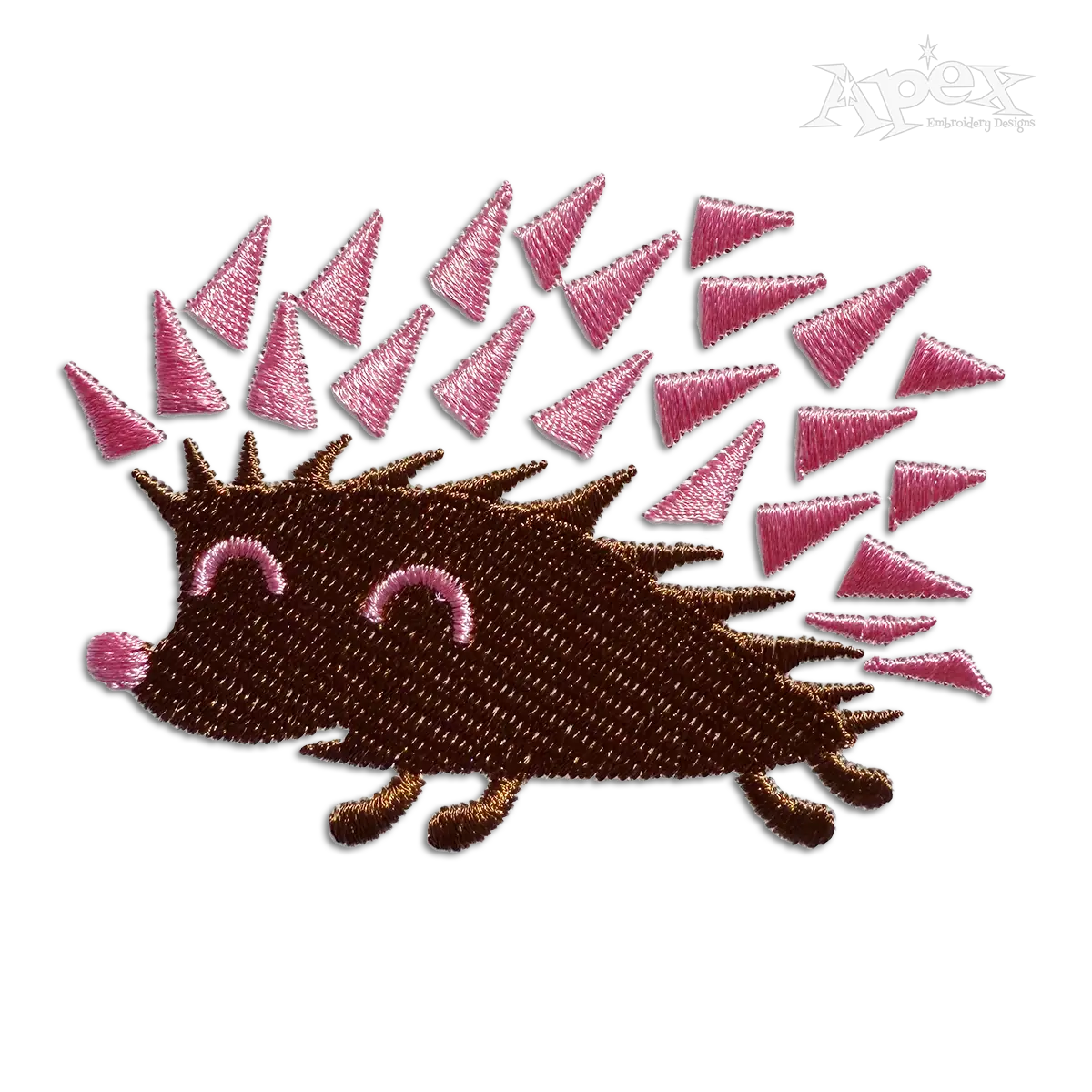 Hedgehog Cute Machine Embroidery Design by Apex Digitizing