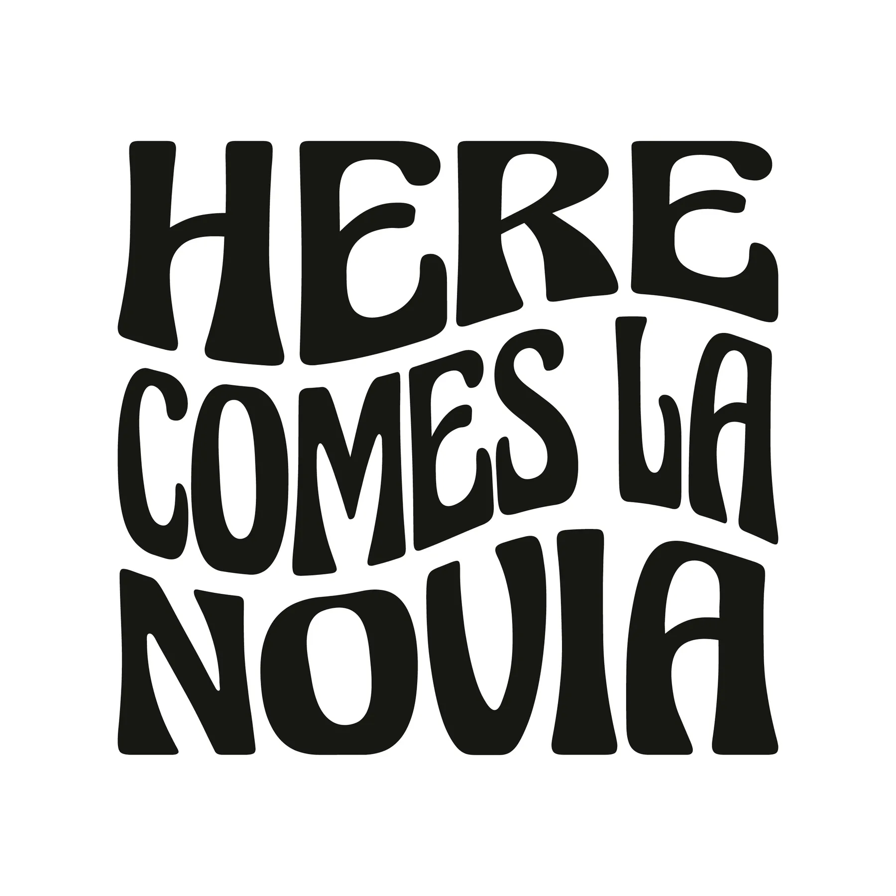 Here Comes La Novia The Bride Wedding SVG Cuttable Design