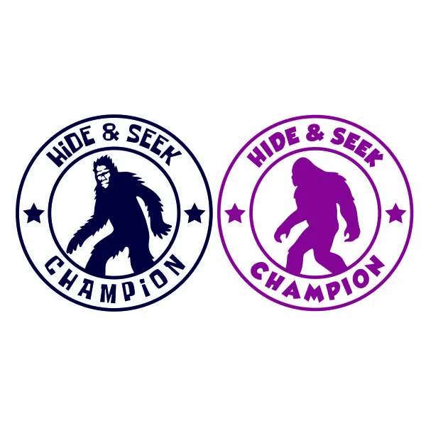 Hide & Seek Champion Yeti SVG Cuttable Design