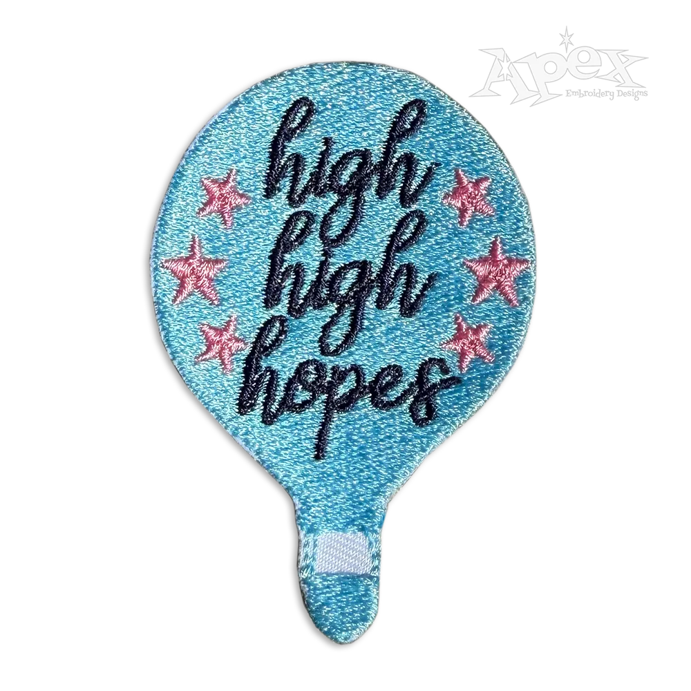 High Hopes Balloon Machine Embroidery Design by Apex