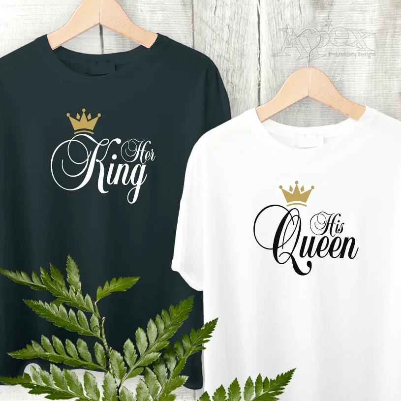 His Queen Her King Cuttable Design