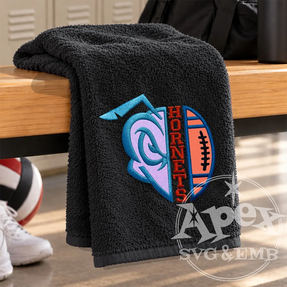 Hornets School Mascot Spirit Game Sports Embroidery Design Bundle