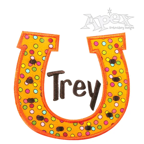 Horse Shoe Applique Embroidery Designs
