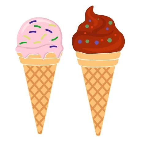 Ice Cream Cone SVG Cuttable Design
