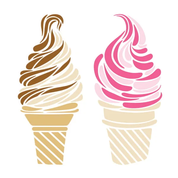 Ice Cream Cone SVG Cuttable Design