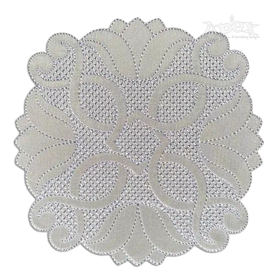Infinity Heart Round Quilt Block Embroidery Designs by Apex qayg