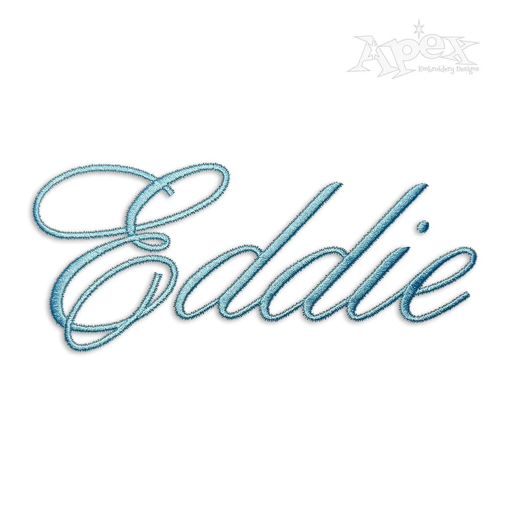 John Hancock Machine Embroidery Font by Apex Designs