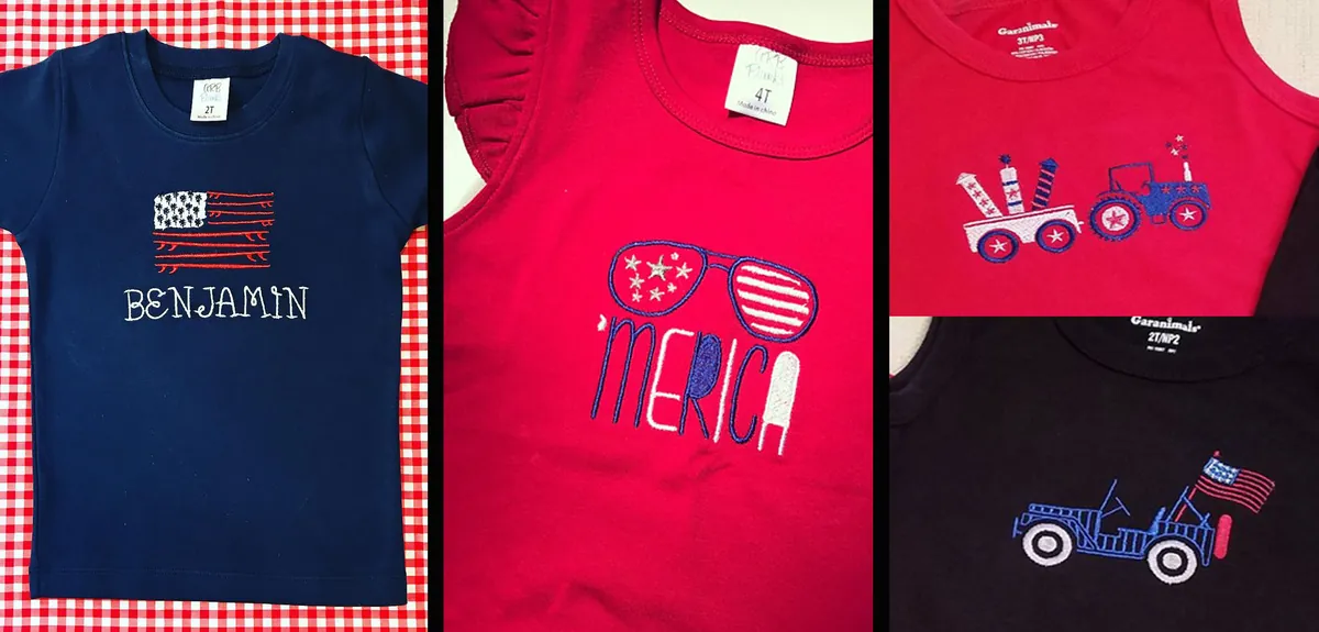 July 4th Embroidery Projects