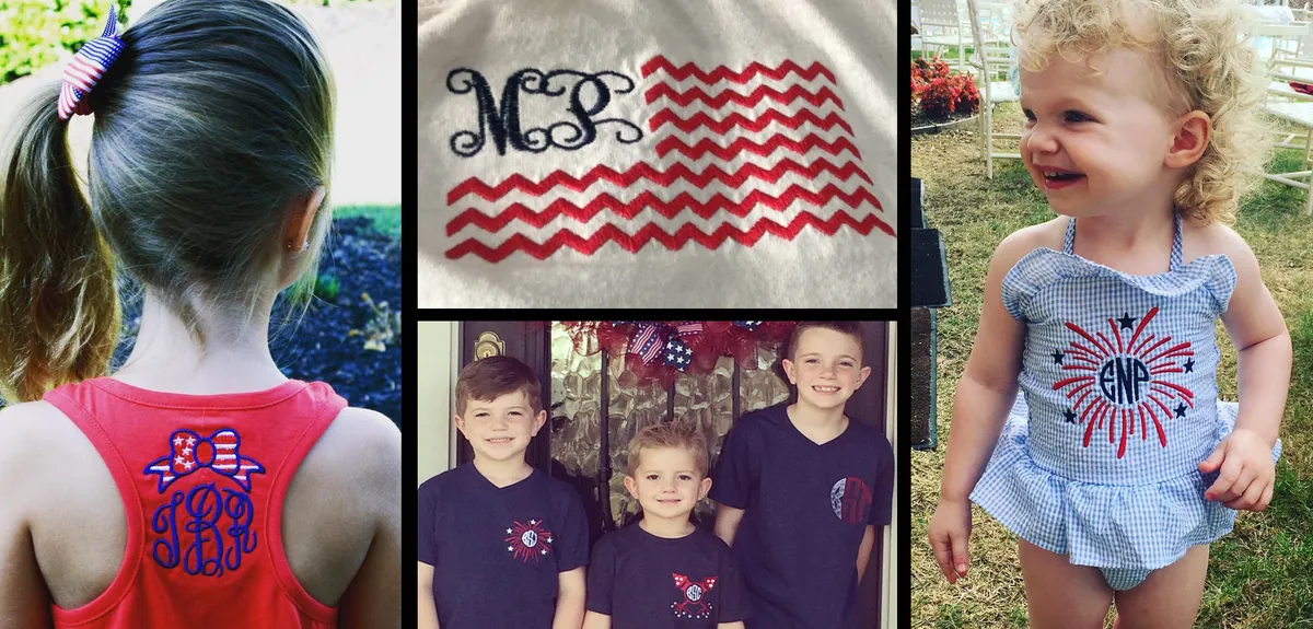 July 4th Embroidery Projects