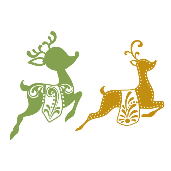Jumping Deer Silhouette SVG Cuttable Design