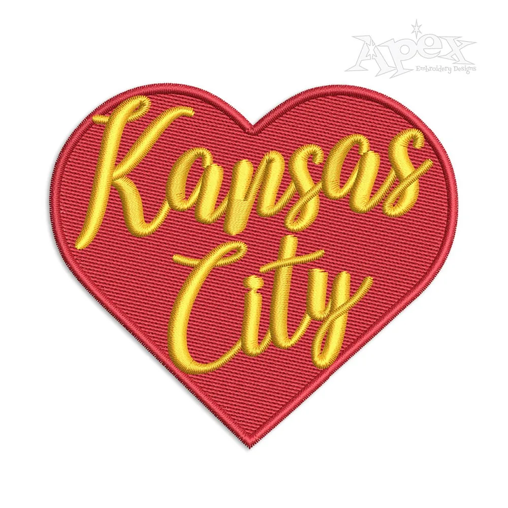 Kansas City Missouri State Machine Embroidery Design