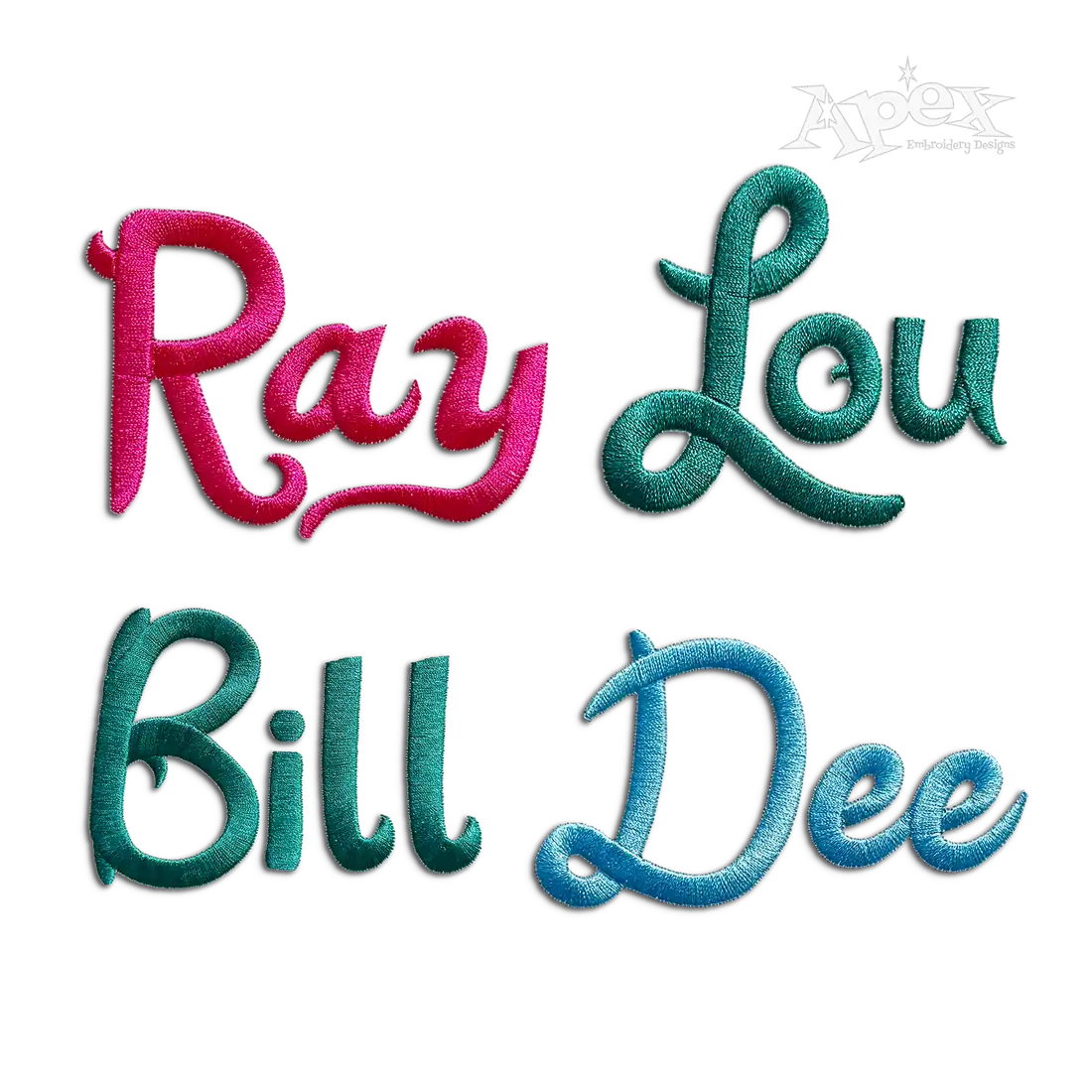 Katy Perry Machine Embroidery Font by Apex All