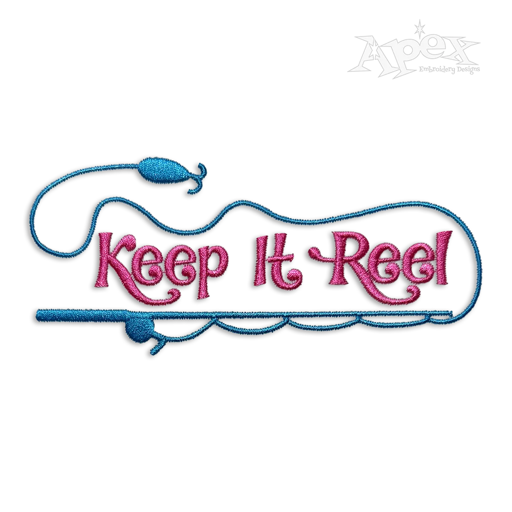 Keep it Reel Monogram Embroidery Font Designs