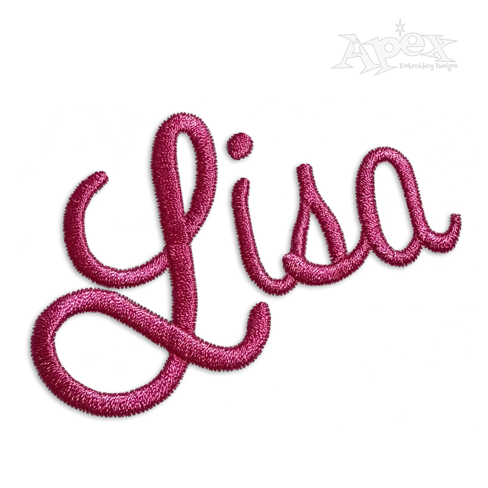 Kelsey Script Machine Embroidery Font Letters