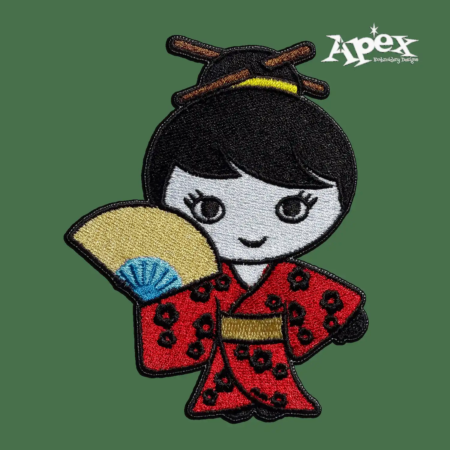 Japan Japanese Kimono Girl Machine Embroidery Designs