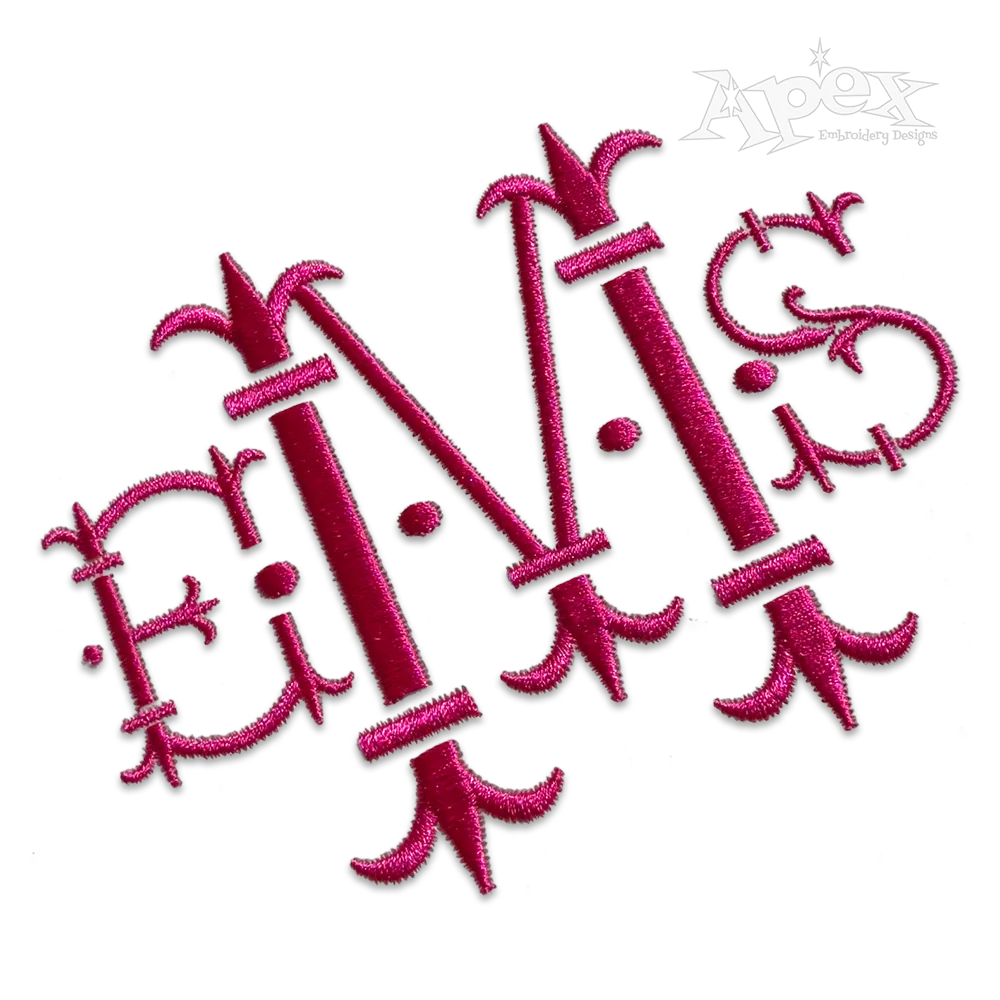 King Machine Embroidery Font by Apex