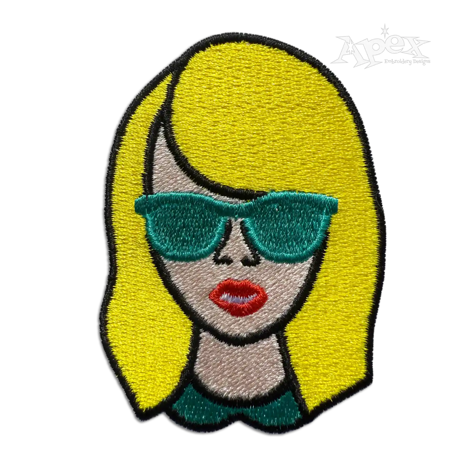 Blonde Cartoon Anime Machine Embroidery Design Digitized