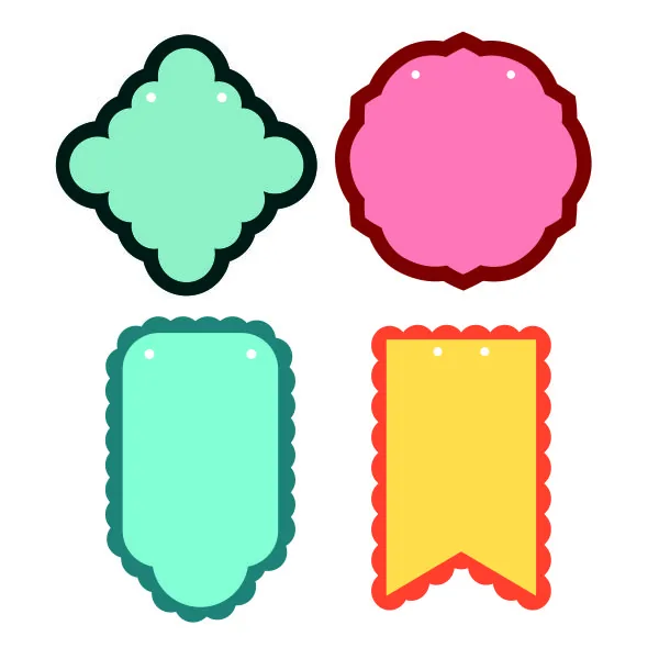 Layered Banner Cuttable Design
