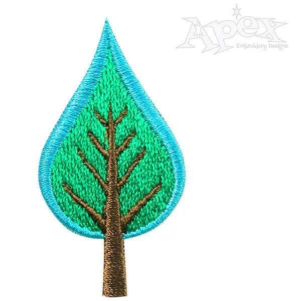 Leaf Earth Day Embroidery Designs