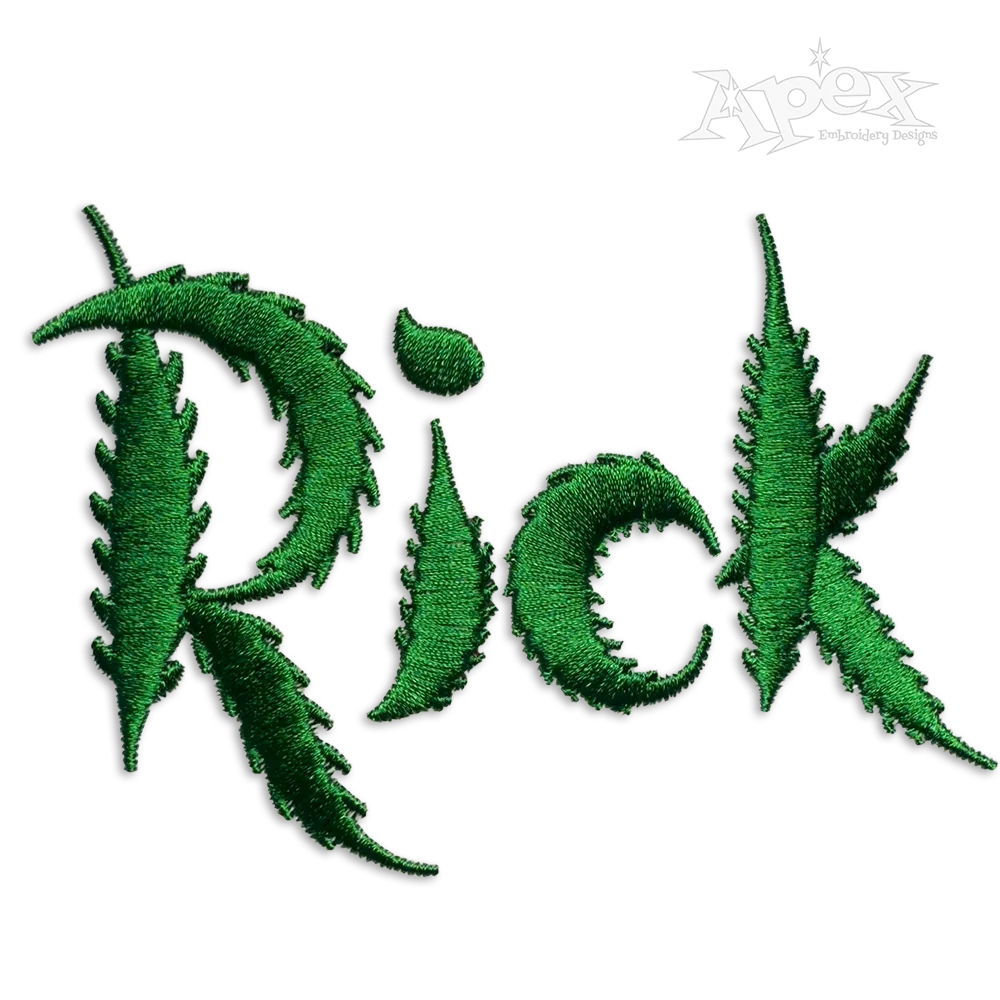Leaf Machine Embroidery Fonts