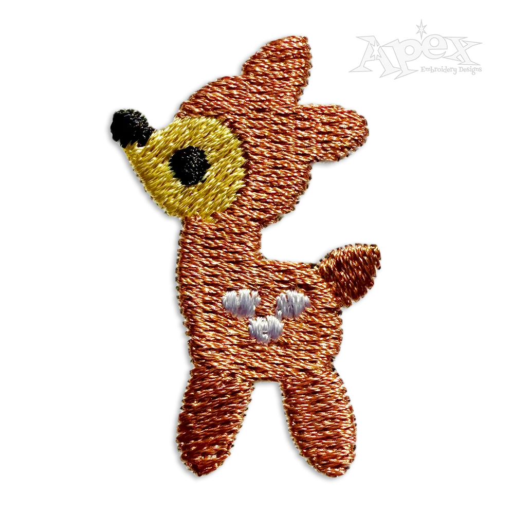 Baby Cute Tiny Small Little Deer Machine Embroidery Design by Apex