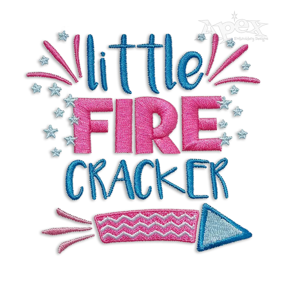 Little Fire Cracker Machine Embroidery Design by Apex