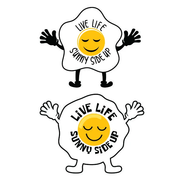 Live Life Sunny Side Up SVG Cuttable Design