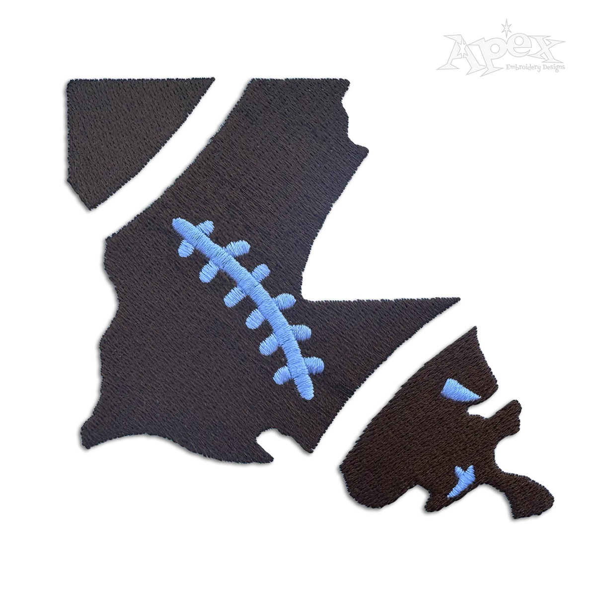 Louisiana Home State Football Machine Embroidery Designs