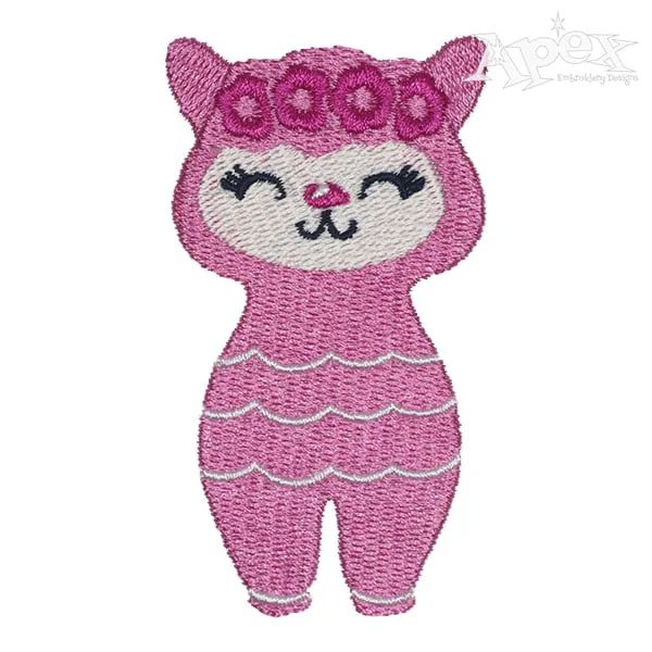 Lovely Llama Embroidery Design