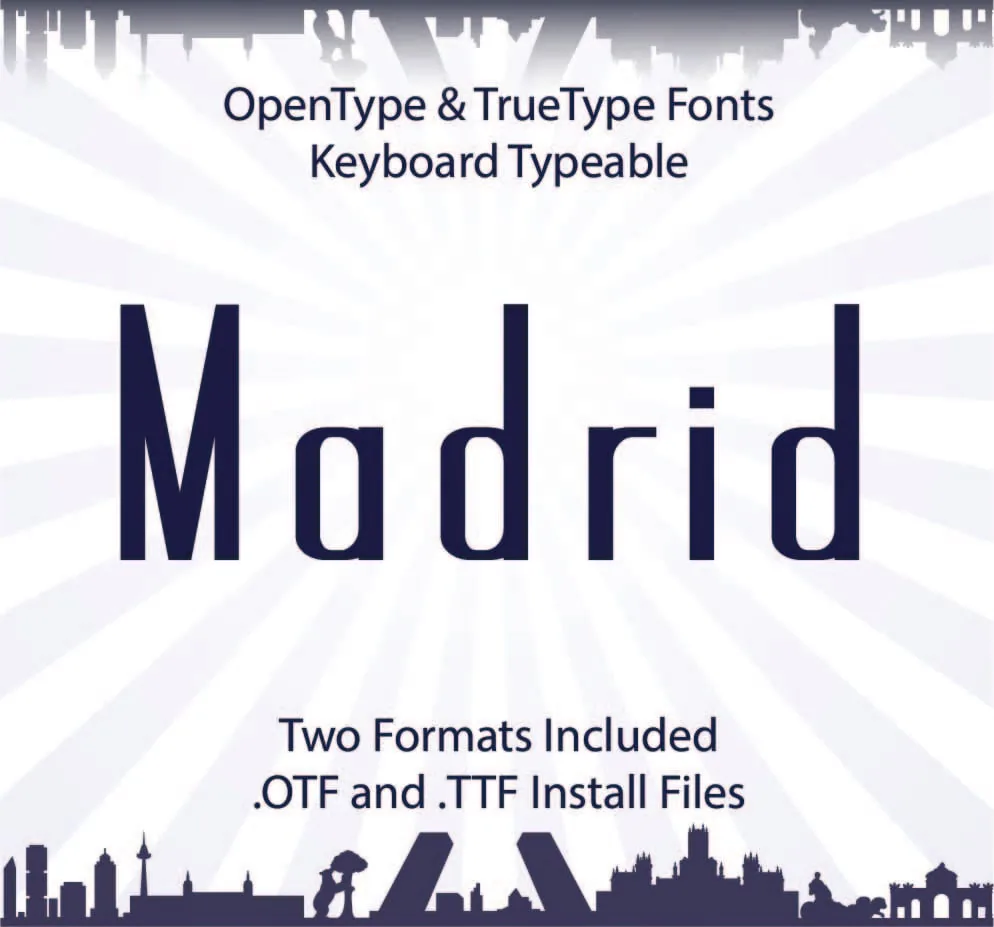 Madrid TrueType Font