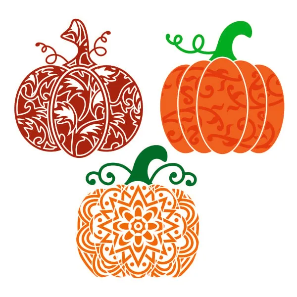 Mandala Pumpkin SVG Cuttable Design