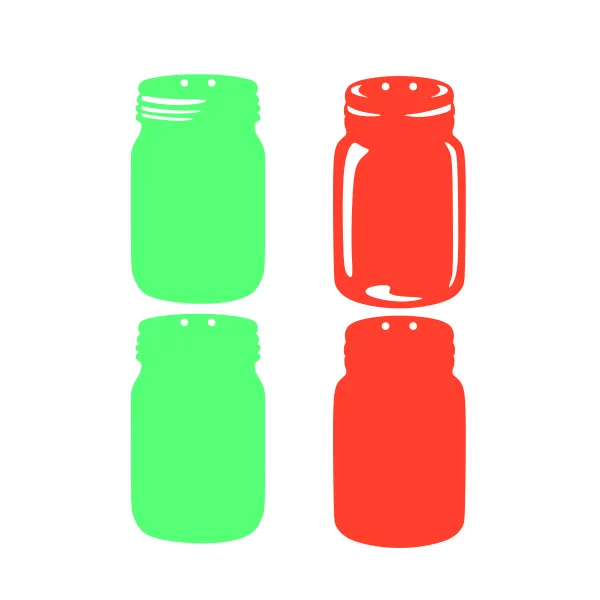 Mason Jar Earrings Cuttable Design