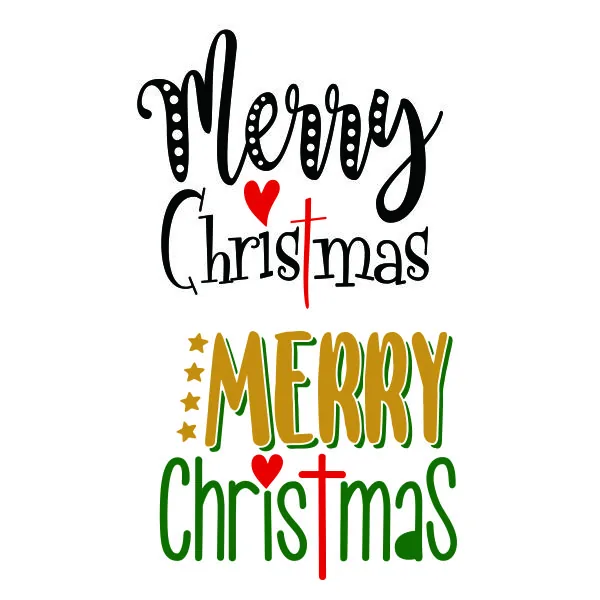 Merry Christmas SVG Cuttable Design