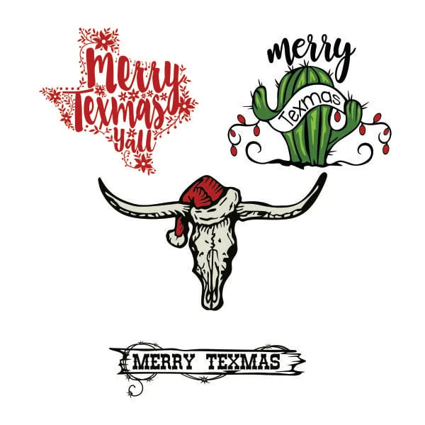 Merry Texmas SVG Cuttable Design