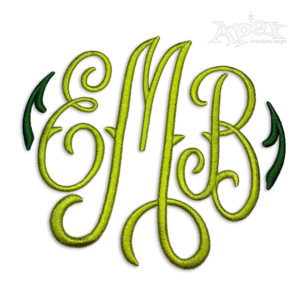 Mia Monogram 3D Puffy Machine Embroidery