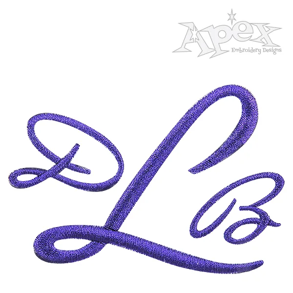 Molly Script Embroidery Fonts