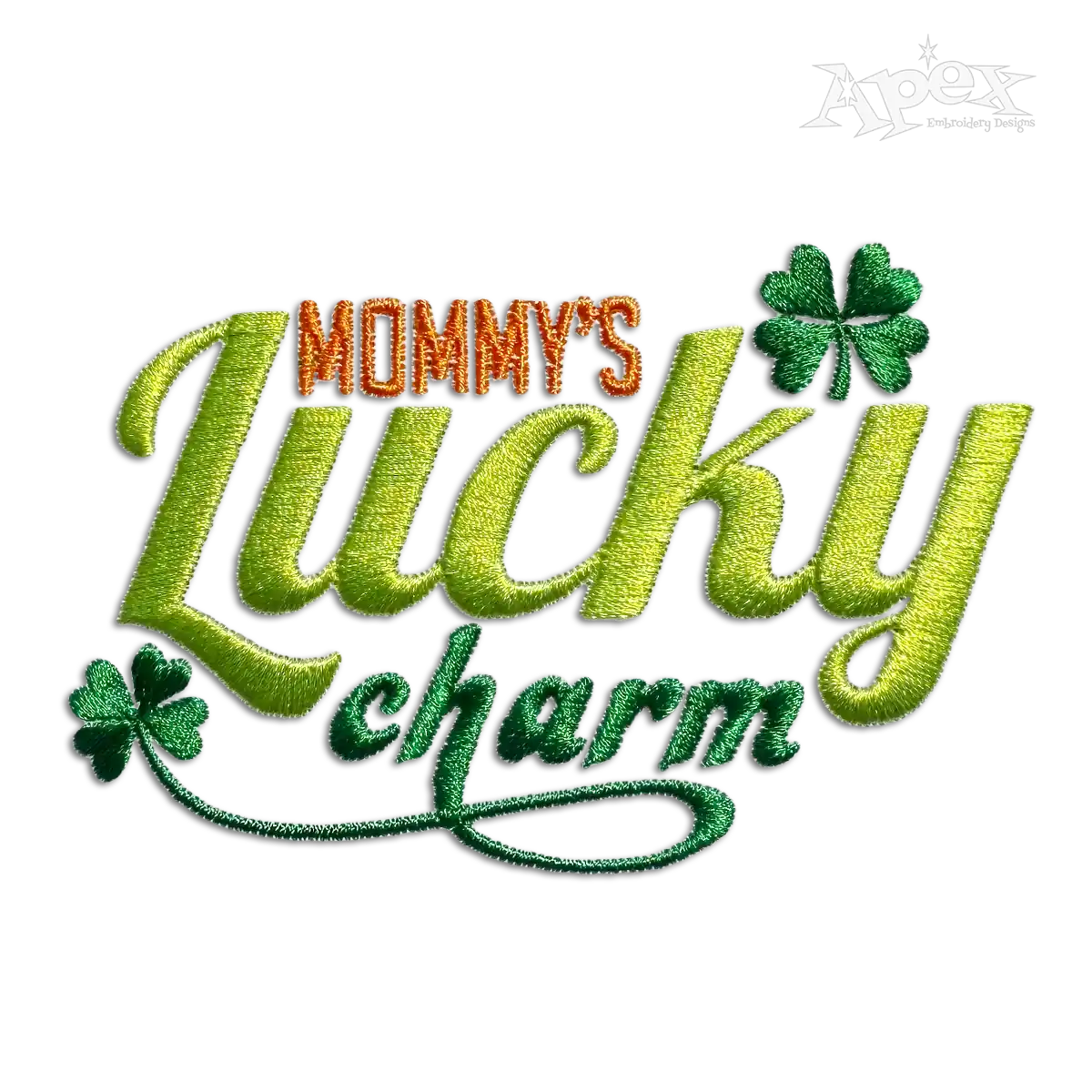 Mommy's Lucky Charm Machine Embroidery Design | Apex