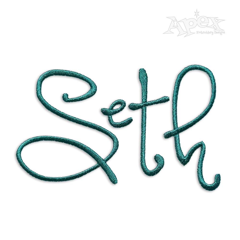 Monica Machine Embroidery Fonts by Apex