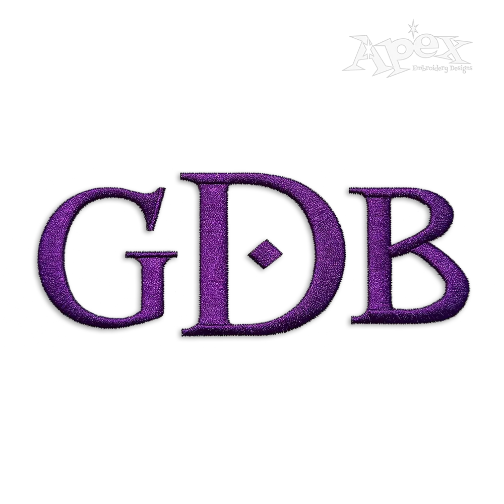 Morpheus Machine Embroidery Font by Apex