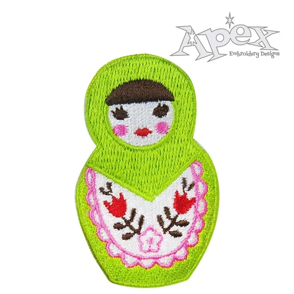 Mother Matryoshka Doll Embroidery Design