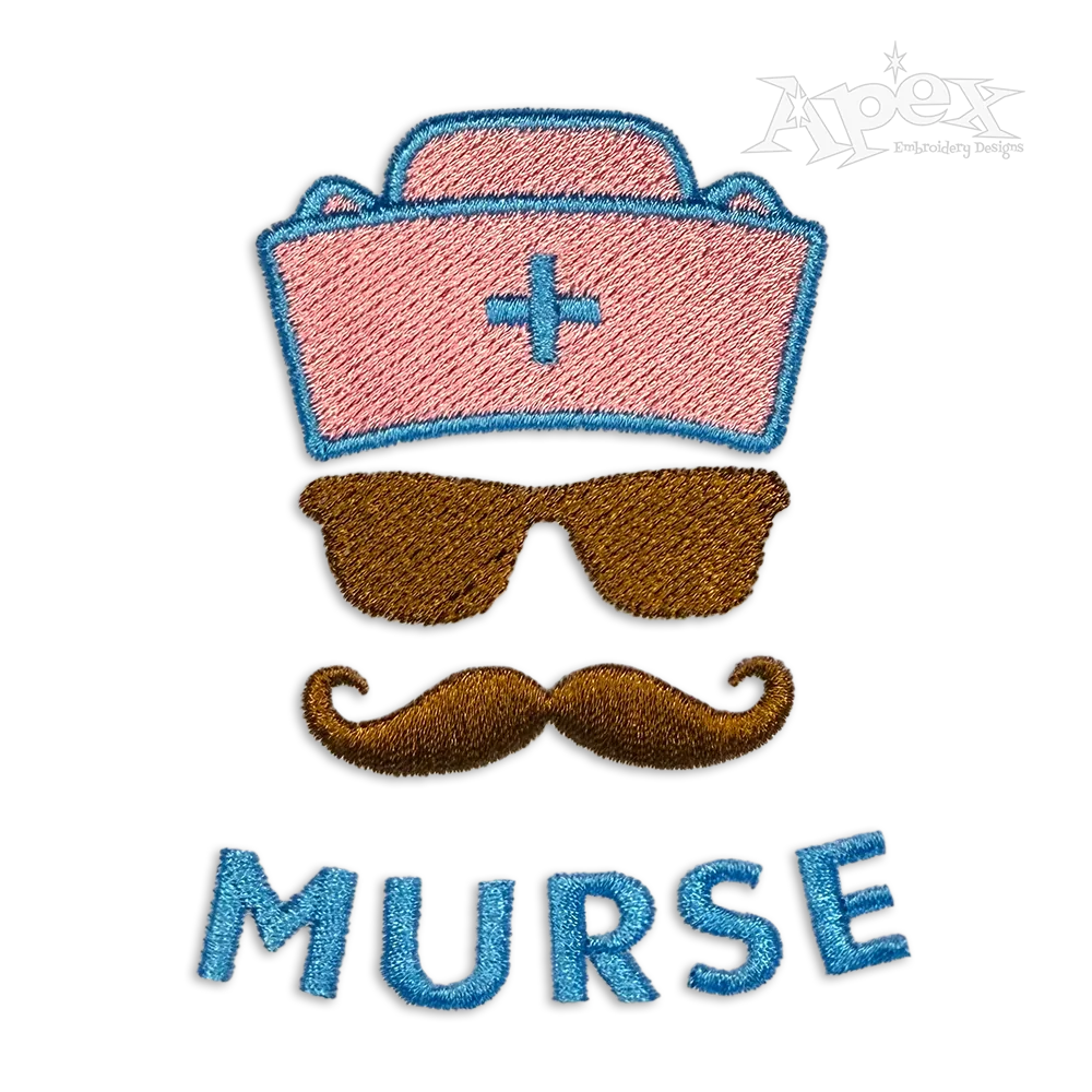 Murse Male Nurse Machine Embroidery Design