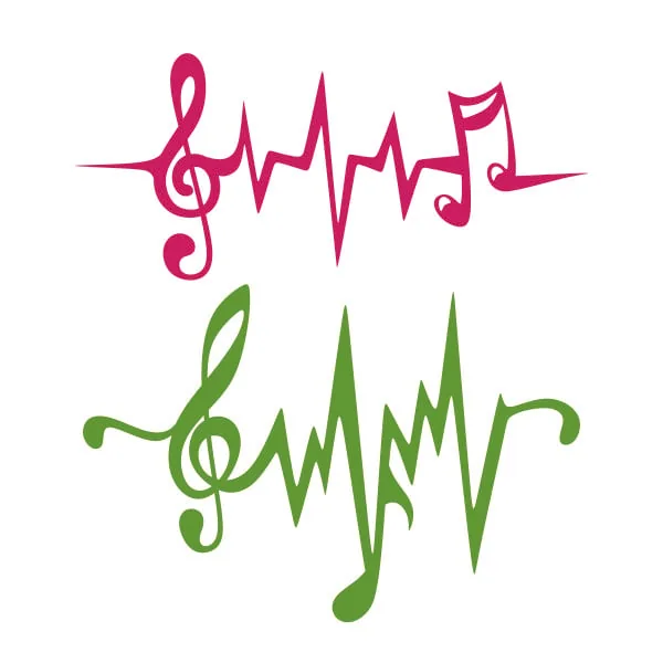 Music Wave SVG Cuttable Design
