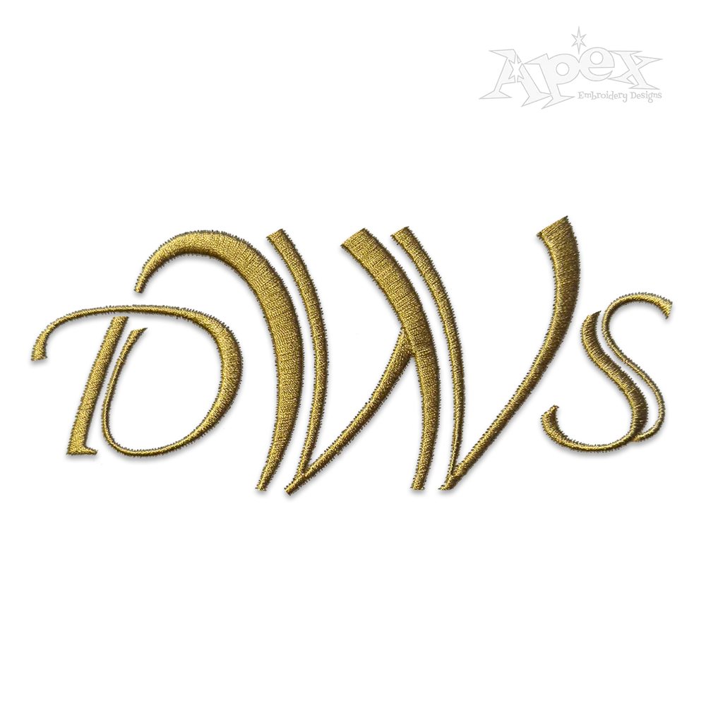 Niles Machine Embroidery Font Set Letters