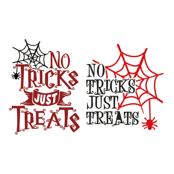 No Tricks Just Treats SVG Cuttable Design