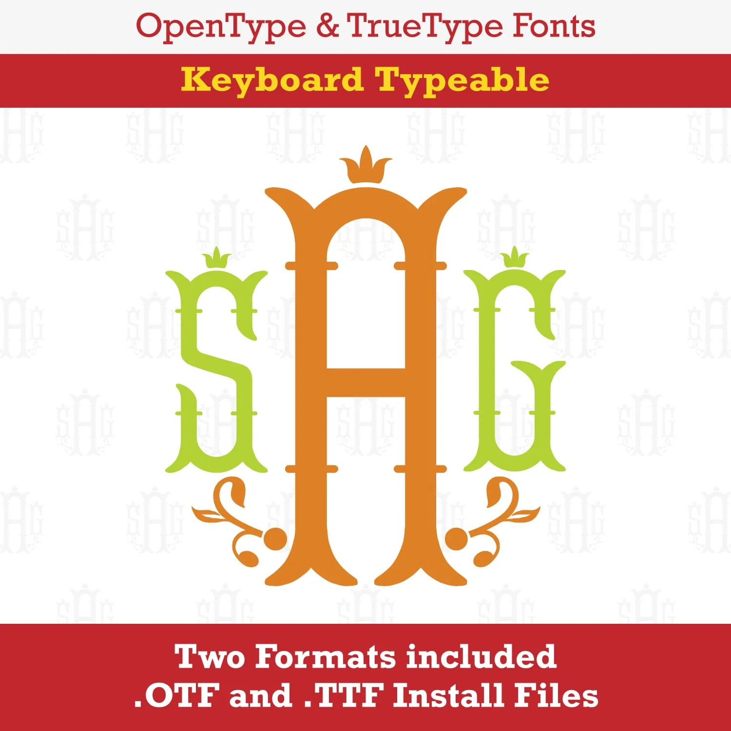 Nola Monogram TrueType Font