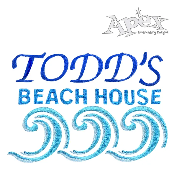 Ocean Waves Embroidery Designs