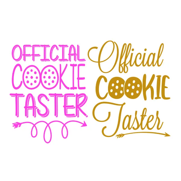 Official Cookie Taster SVG Cuttable Design